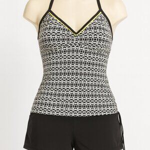 South Point 2-Piece Tankini Swimsuit Set Size 14 – Tropical Halter Top & Bottom